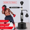 Boxing Punch Bag FreeStand Speed Ball Reflect Reaction Training Gym Home Fitness