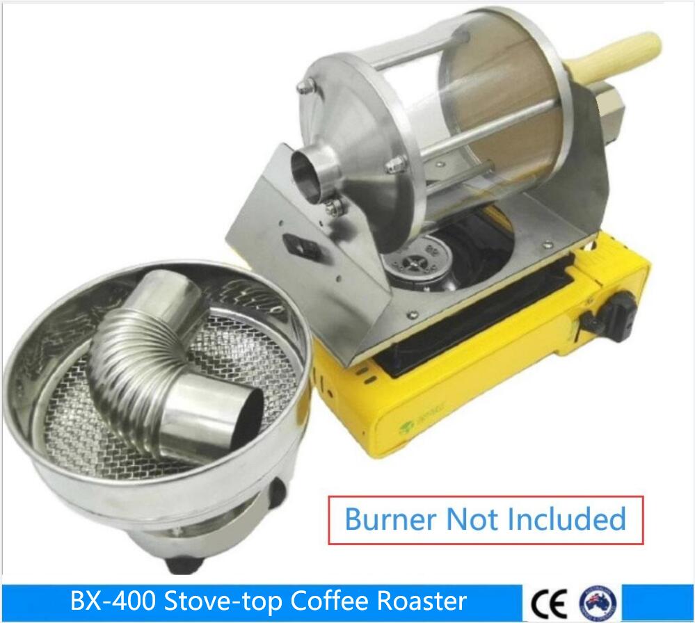Stove-top Coffee Roaster, Roasting Machine, See-thru DRUM* - Roaster Only