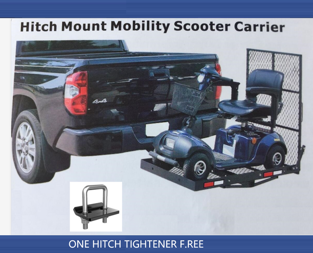 Hitch Mount Wheelchair Scooter Carrier TowBar Mobility Luggage Rack W/ Ramp