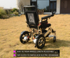 Foldable Electric Powered Wheelchair, Light Weight ALUM & LITHIUM