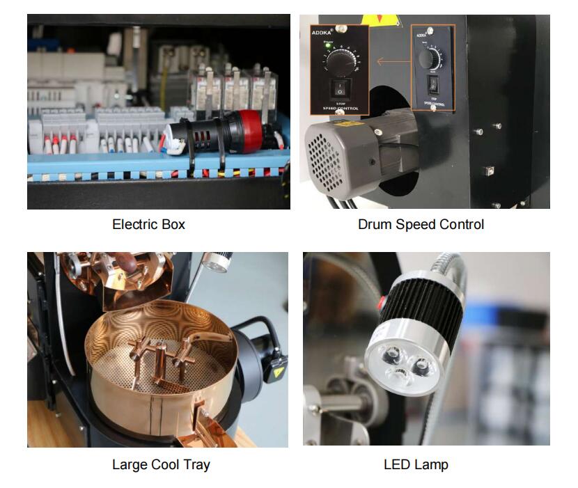 2KG LPG Coffee Bean DRUM* Roaster, Roasting Machine