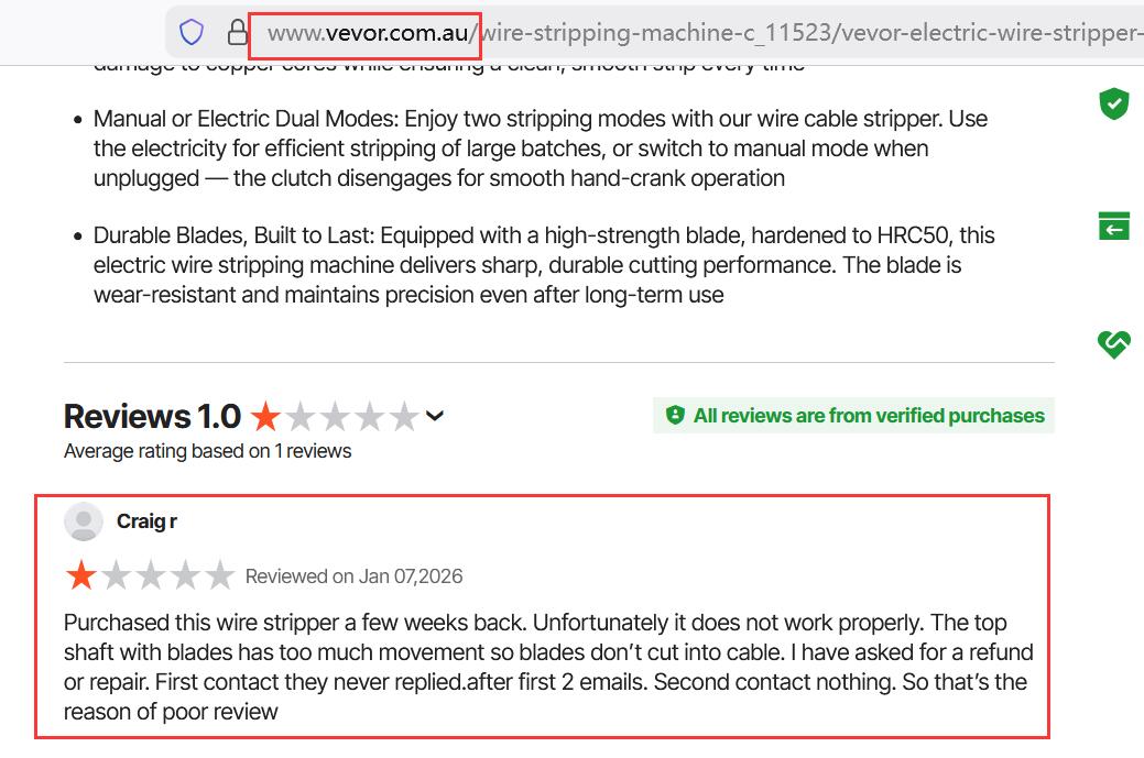 Reviews for vevor