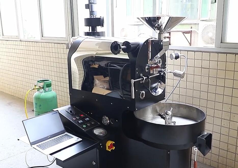 3KG LPG Coffee Bean DRUM* Roaster, Roasting Machine,Floor Stand Castor Wheels